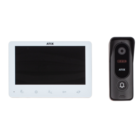 Комплект домофонии ATIX AT-I-K730C/T White